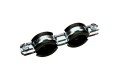 SAC-0020-200034 STOUT Сдвоенный хомут для труб, комплект: хомут+шпилька шуруп +дюбель пластиковый 3/4