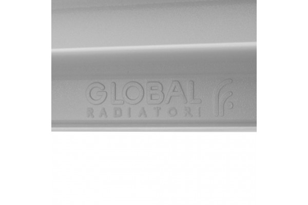 Global ISEO 500 4 секции радиатор алюминиевый боковое подключение (белый RAL 9010)