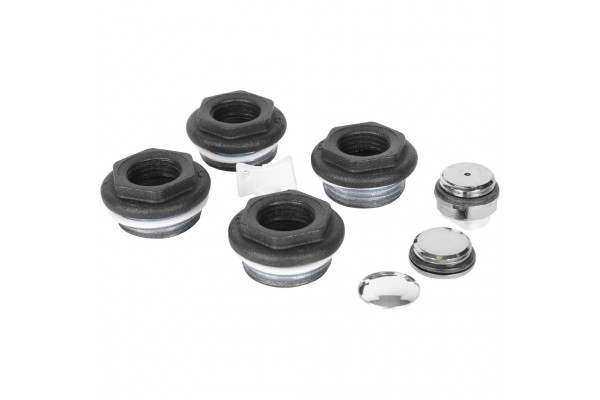 011046 07 Global KIT 1/2 Присоединительный набор для радиатора (цвет cod.07 grigio scuro opaco mettalizzato 2748 (черный))