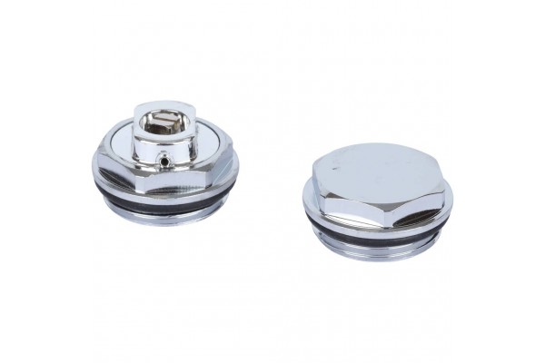 011048 07 Global KIT 3/4 Присоединительный набор для радиатора (цвет cod.07 grigio scuro opaco mettalizzato 2748 (черный))