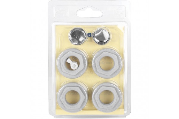 011046 08 Global KIT 1/2 Присоединительный набор для радиатора (цвет cod.08 grigio argento opaco metallizzato 2676 (серый))