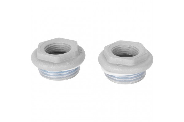 011046 08 Global KIT 1/2 Присоединительный набор для радиатора (цвет cod.08 grigio argento opaco metallizzato 2676 (серый))