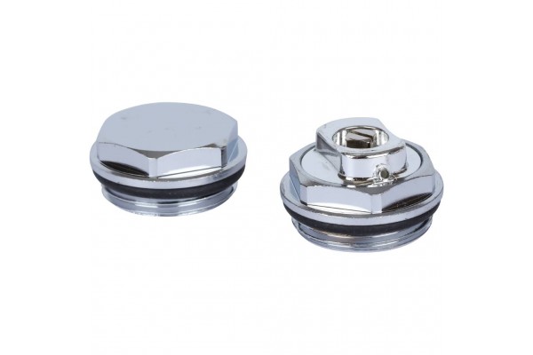 011048 08 3/4 Global KIT 3/4 Присоединительный набор для радиатора (цвет cod.08 grigio argento opaco metallizzato 2676 (серый))