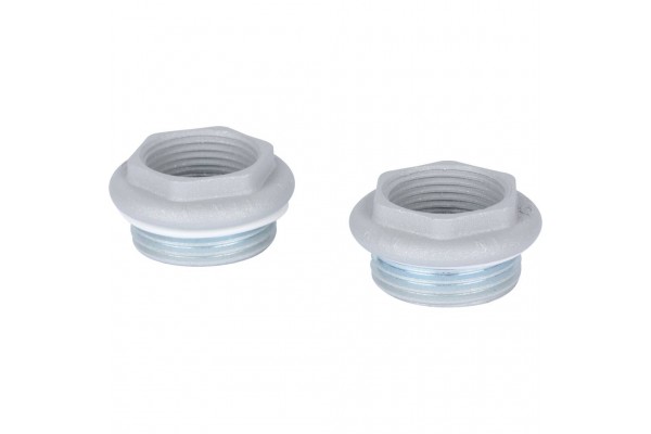 011048 08 3/4 Global KIT 3/4 Присоединительный набор для радиатора (цвет cod.08 grigio argento opaco metallizzato 2676 (серый))