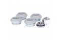 011048 08 3/4 Global KIT 3/4 Присоединительный набор для радиатора (цвет cod.08 grigio argento opaco metallizzato 2676 (серый))