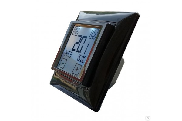 Терморегулятор SpyHeat SDF-421H-black проводной, программируемый, черный