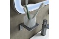Подстаканник одинарный IDDIS Slide матовое стекло, сплав металлов, графит