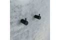 Комплект одинарных крючков IDDIS Petite, сплав металлов, черный матовый
