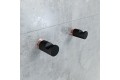 Комплект одинарных крючков IDDIS Petite, сплав металлов, черный матовый с розовым золотом