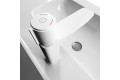 Смеситель для умывальника с инновационным управлением Push Control белый матовый IDDIS Slide
