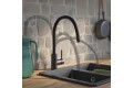 Смеситель для кухни IDDIS Kitchen 360 черный матовый