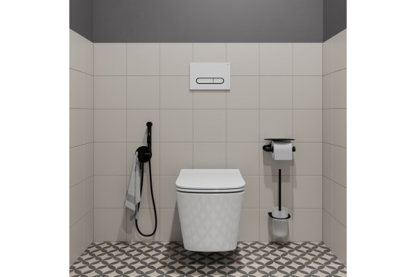 Клавиша смыва Iddis Unifix, белая