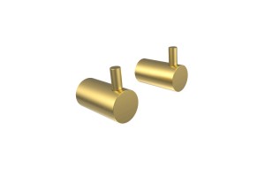 Комплект  одинарных крючков IDDIS Petite, матовое золото