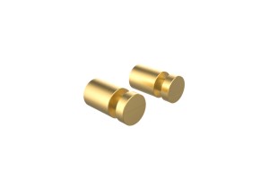 Комплект  одинарных крючков IDDIS Petite, матовое золото