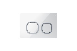 Клавиша смыва IDDIS белая Uniglass 001