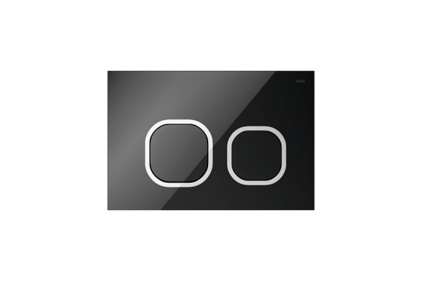 Клавиша смыва IDDIS чёрная Uniglass 001