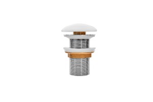 Выпуск IDDIS для умывальника без перелива, белый матовый Optima Home