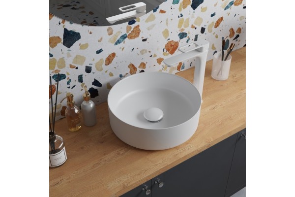 Выпуск IDDIS для умывальника без перелива, белый матовый Optima Home