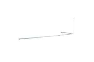 Угловой карниз для ванной комнаты IDDIS белый (040A200I14)