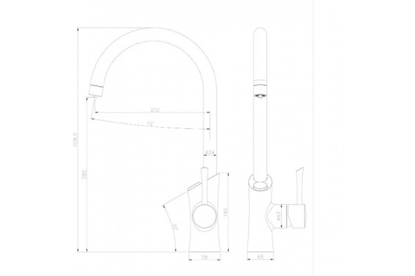 Смеситель для кухонной мойки Lemark Comfort  (LM3072C	)