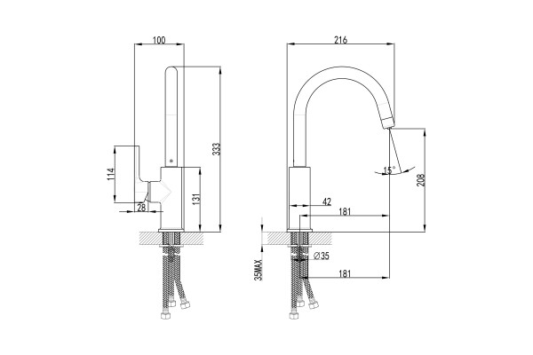 Смеситель для кухни Lemark Comfort ( LM3073C)