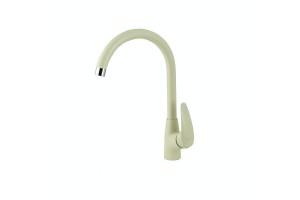 Смеситель для кухни Lemark LINARA с высоким поворотным изливом, цвет: шампань