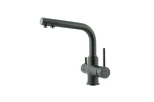 Смеситель для кухни Lemark COMFORT с подключением к фильтру питьевой воды, цвет: антрацит