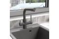 Смеситель для кухни Lemark COMFORT с подключением к фильтру питьевой воды, цвет: серый шёлк