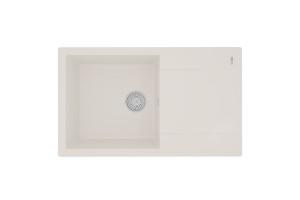 Кухонная мойка Lemark IMANDRA 840 врезная прямоугольная с крылом из кварцгранита цвет: Жасмин