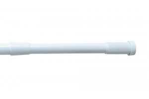 Карниз для ванной FIXSEN раздвижной алюминий-белый 140-260