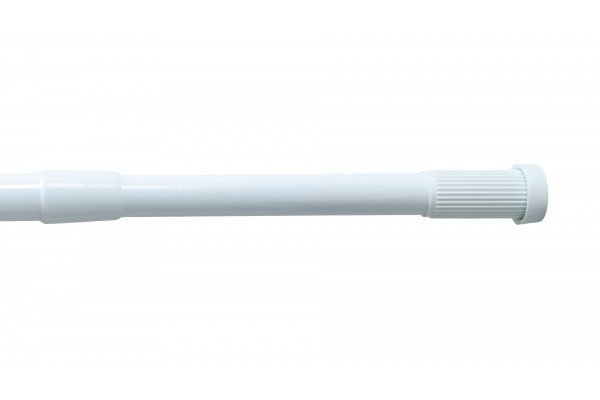 Карниз для ванной FIXSEN раздвижной алюминий-белый 140-260
