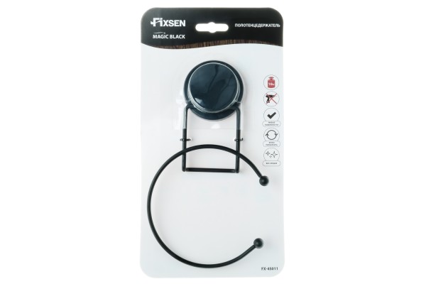 Полотенцедержатель Fixsen кольцо MAGIC BLACK 