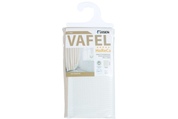Шторка для ванной Fixsen Vafel бежевая