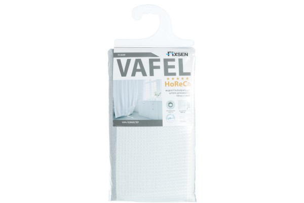 Шторка для ванной Fixsen Vafel серая