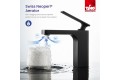 Смеситель для раковины с гигиеническим душем Timo Torne 4360/03G черный