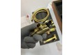 Смеситель встроенный с гигиеническим душем Timo Saona (2389/17SM) золото матовое