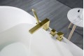 Смеситель для ванны с душем, врезной Timo Selene 2130/17Y золото матовое