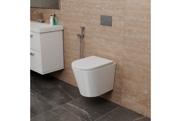 Унитаз безободковый D&K Venice подвесной