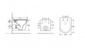 Комплект D&K DS1021602 унитаз DT1026016, инсталляция DI8055119, клавиша смыва DB1519016