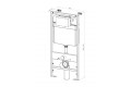 Комплект D&K DS1021602 унитаз DT1026016, инсталляция DI8055119, клавиша смыва DB1519016