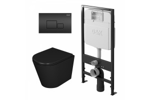 Комплект D&K DS1022502 унитаз DT1026025, инсталляция DI8055119, клавиша смыва DB1519025
