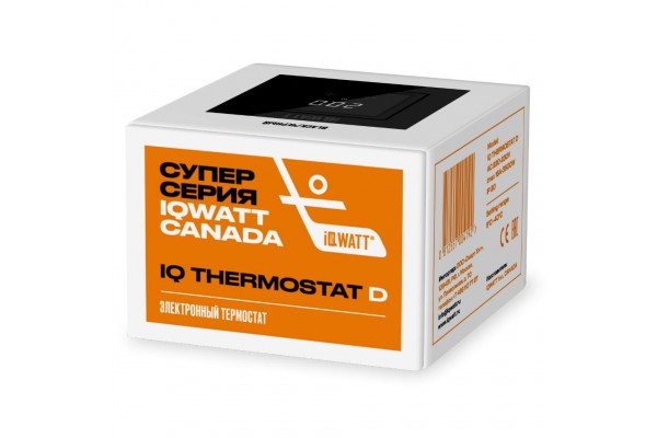 IQ Watt THERMOSTAT D black (черный) электронный терморегулятор для теплого пола
