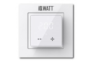 IQ Watt THERMOSTAT D white (белый) электронный терморегулятор для теплого пола