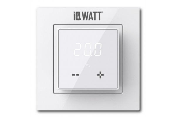 IQ Watt THERMOSTAT D white (белый) электронный терморегулятор для теплого пола