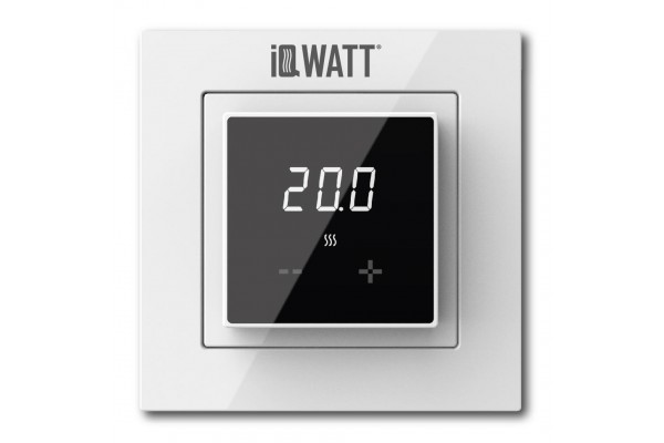 IQ Watt THERMOSTAT D black/white (черный/белый) электронный терморегулятор для теплого пола