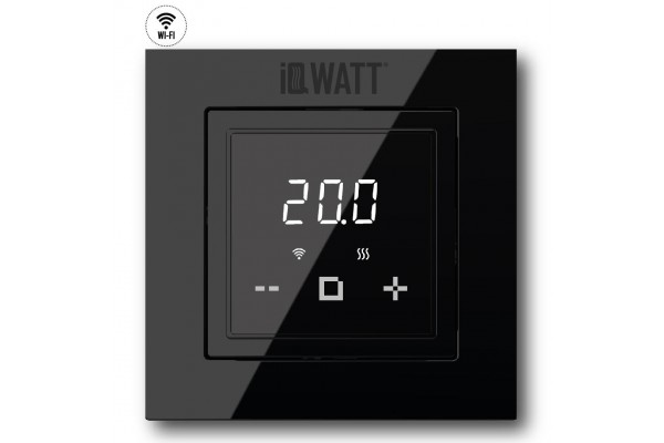 IQ Watt THERMOSTAT D black (черный) WI-FI электронный терморегулятор для теплого пола