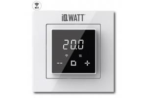 IQ Watt THERMOSTAT D black/white (черный/белый) WI-FI электронный терморегулятор для теплого пола