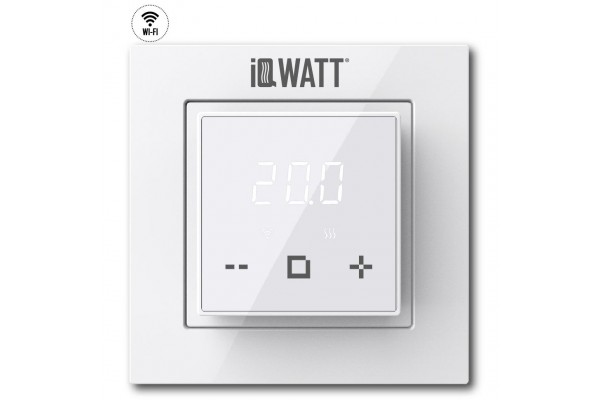 IQ Watt THERMOSTAT D white (белый) WI-FI электронный терморегулятор для теплого пола
