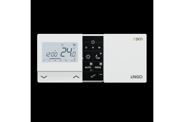 ENGO E901RF Wi-Fi программируемый беспроводной терморегулятор, белый