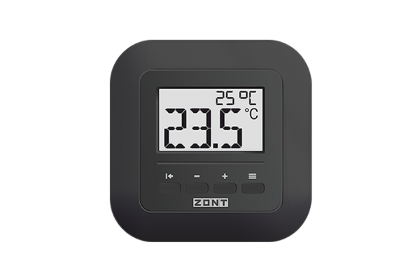 ZONT МЛ-332.black (868 МГц) Черный беспроводной комнатный термостат для ручного управления температурой контура